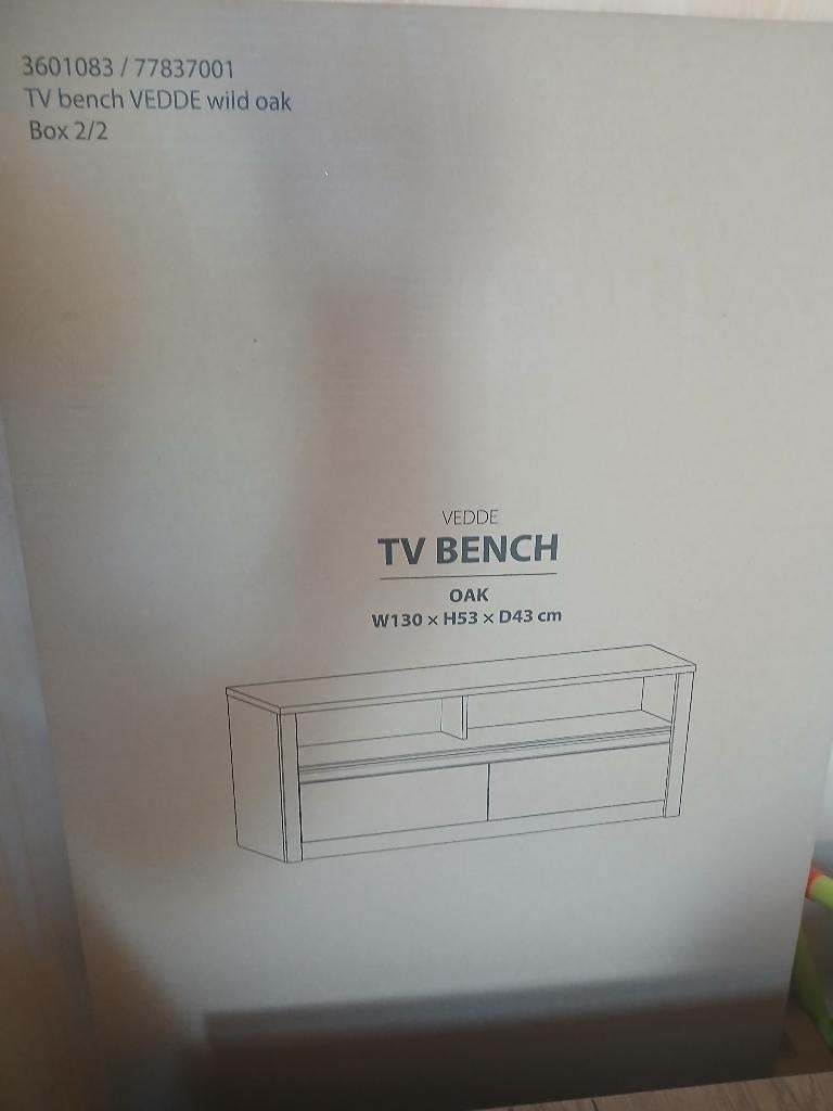 Tv meubel, Ophalen, 100 tot 150 cm, Nieuw, Minder dan 100 cm