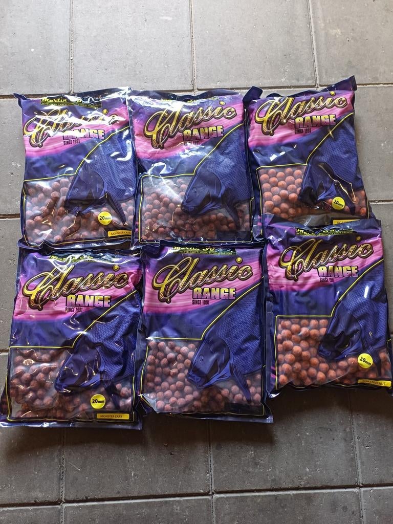 Martin sb boilies 15 en 20mm roasted nut monstercrab, Ophalen of Verzenden, Nieuw, Overige typen