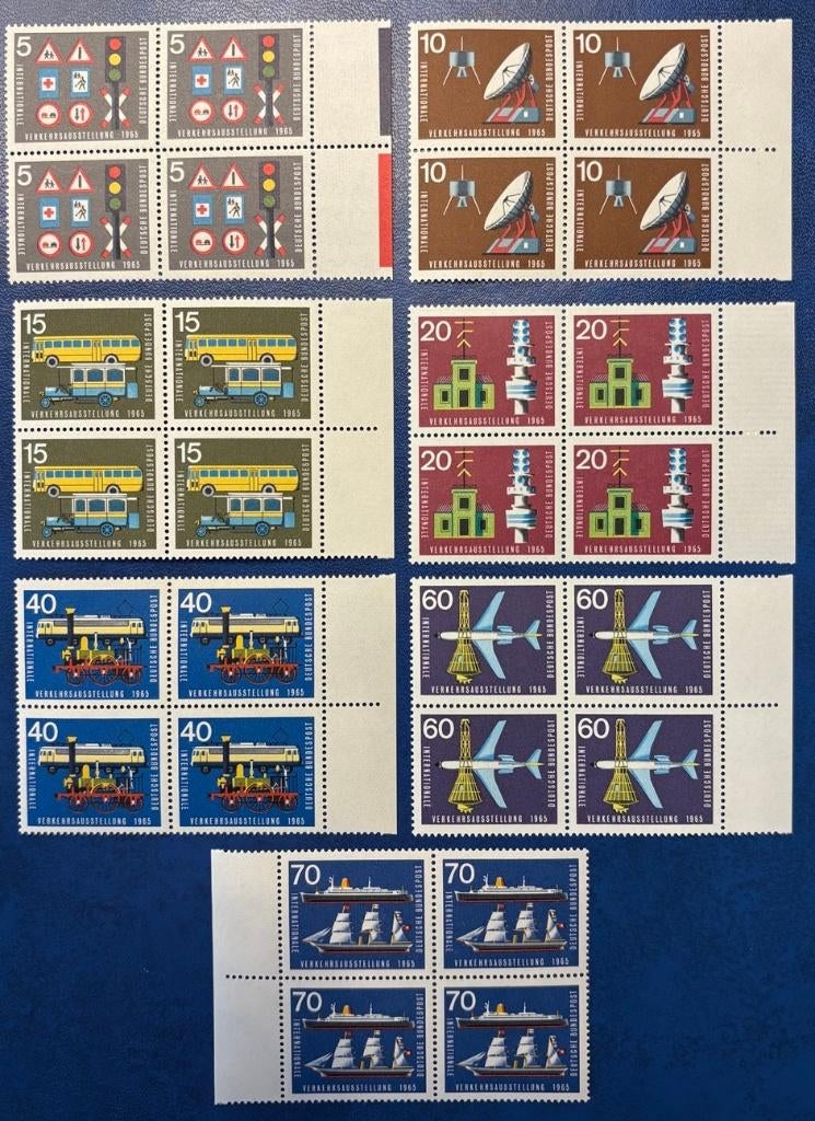 1965 DUITSLAND Intern. Verkeerstentoonstelling BLOKJES MNH, Verzenden, BRD, Postfris