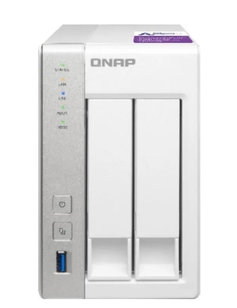 QNAP TS-231P 2-Bay NAS Server - 4TB RAID1, Computers en Software, NAS, Ophalen of Verzenden, Zo goed als nieuw