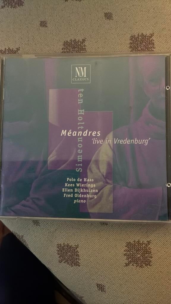 Simeon ten Holt: Meandres - CD, Cd's en Dvd's, Ophalen of Verzenden, Modernisme tot heden, Zo goed als nieuw, Kamermuziek