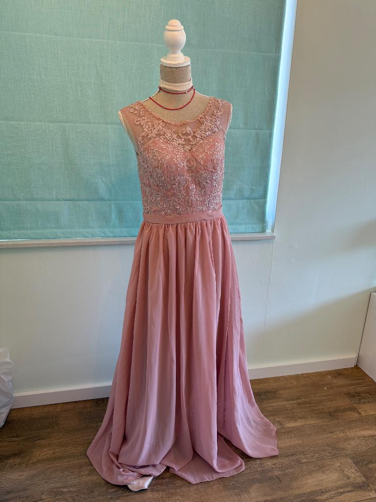 Galajurk - Roze - Chiffon-Satijn, Kleding | Dames, Galajurk, Nieuw, Onbekend, Roze