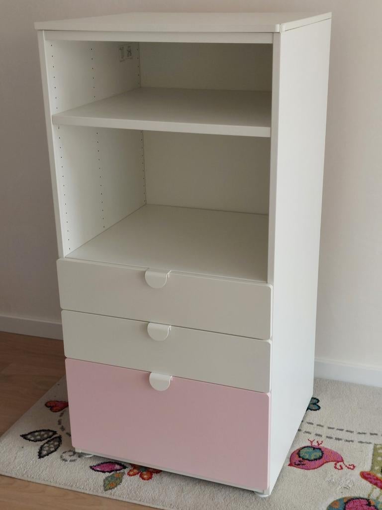Ikea kast wit met roze, Ophalen, 50 tot 70 cm, 105 cm of meer, Zo goed als nieuw