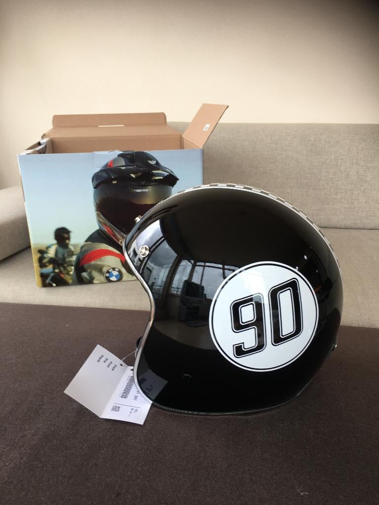 Nieuwe BMW Legend NineT motorhelm in maat small = maat 56, Jethelm, Kinderen, Ophalen of Verzenden, S