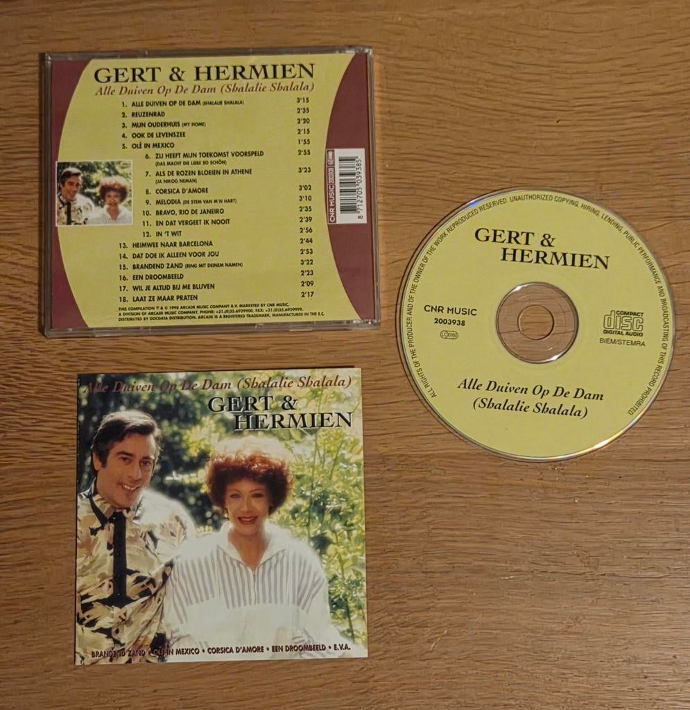Gert en Hermien cd's, Ophalen of Verzenden, Gebruikt, Levenslied of Smartlap