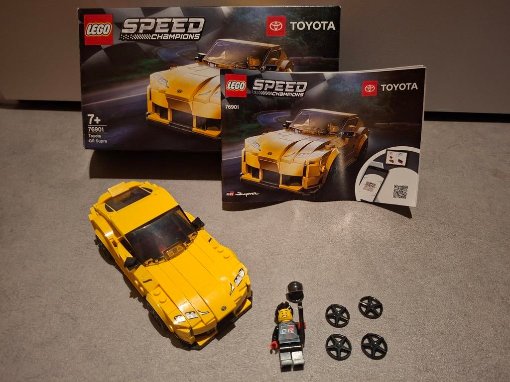 LEGO Speed Champions Toyota GR Supra 76901, Kinderen en Baby's, Speelgoed | Duplo en Lego, Zo goed als nieuw, Lego, Complete set