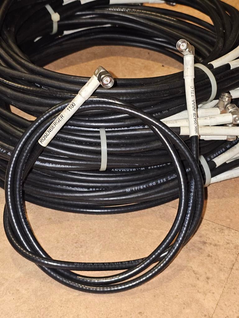 SMA kabel RG223 zilver coax 1.10m, Ophalen of Verzenden