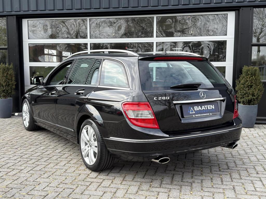 Mercedes C-Klasse Estate 280 Avantgarde |1e eig|Dealer oh|V6, Auto's, Automaat, 1800 kg, Leder en Stof, Zwart