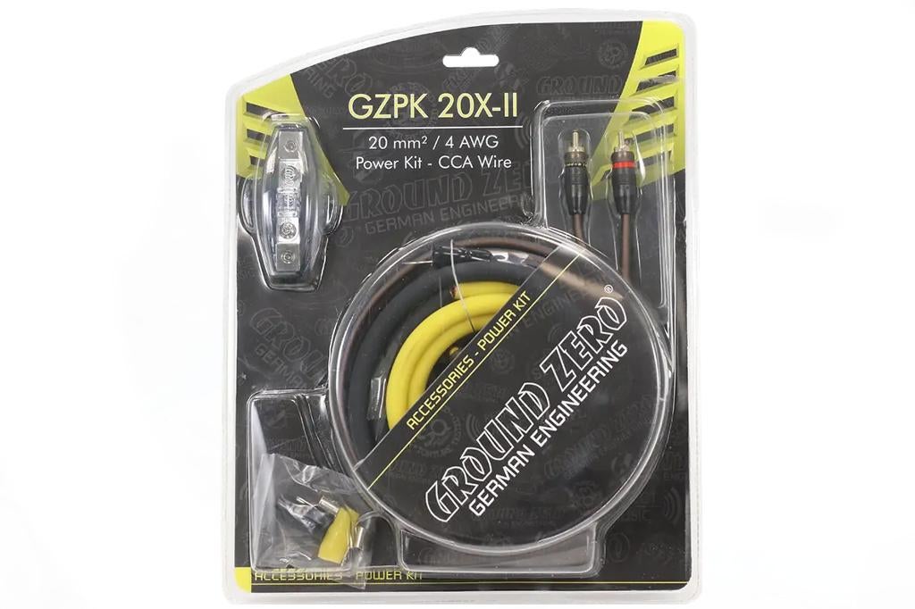20mm2 Ground Zero GZPK 20X-II kabelset, ., Nieuw, Ophalen of Verzenden, .