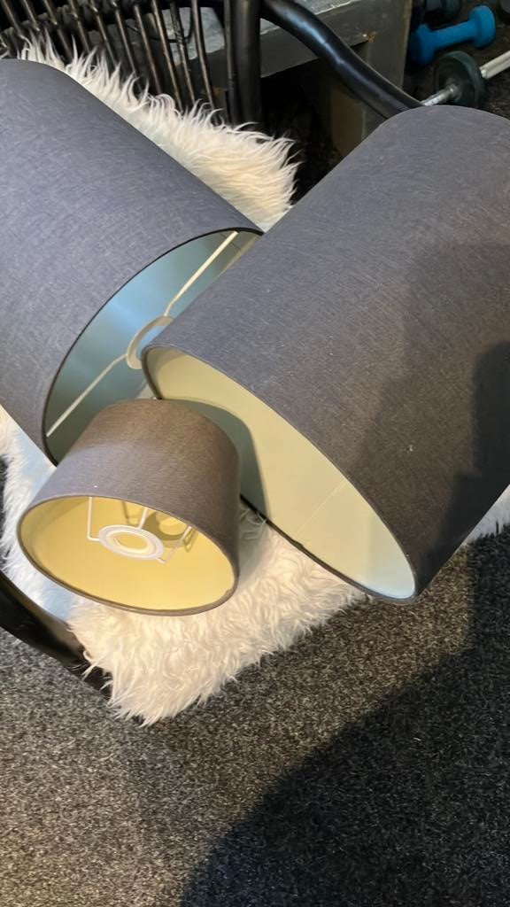 Antraciet lampenkappen, Ophalen, Gebruikt, Rond, Minder dan 25 cm