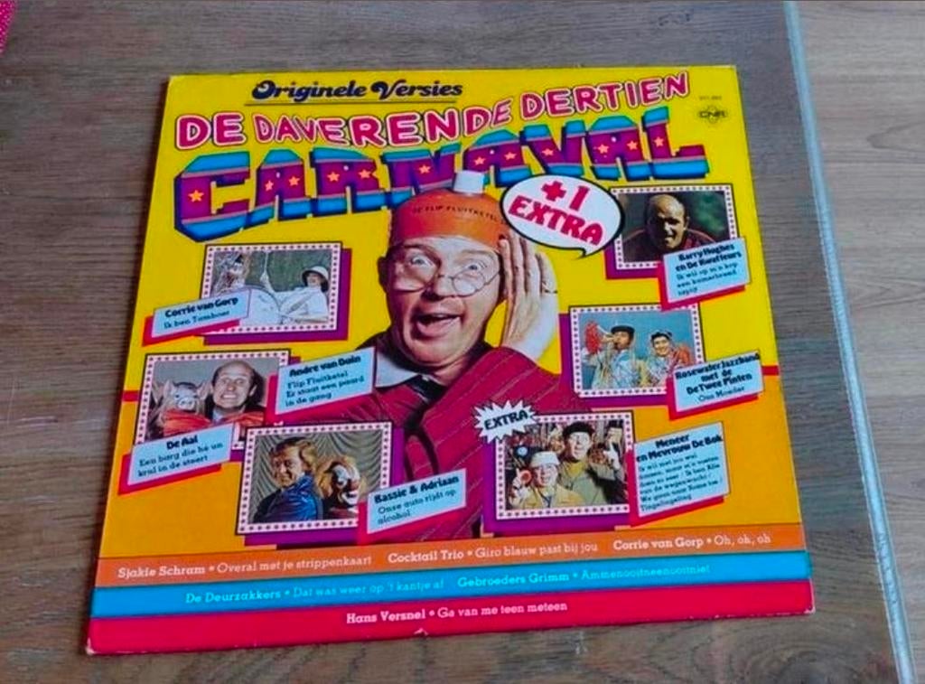 De Daverende Dertien vinyl plaat met o.a. Bassie en Adriaan., Ophalen of Verzenden, Gebruikt, 12 inch, Nederlandstalig