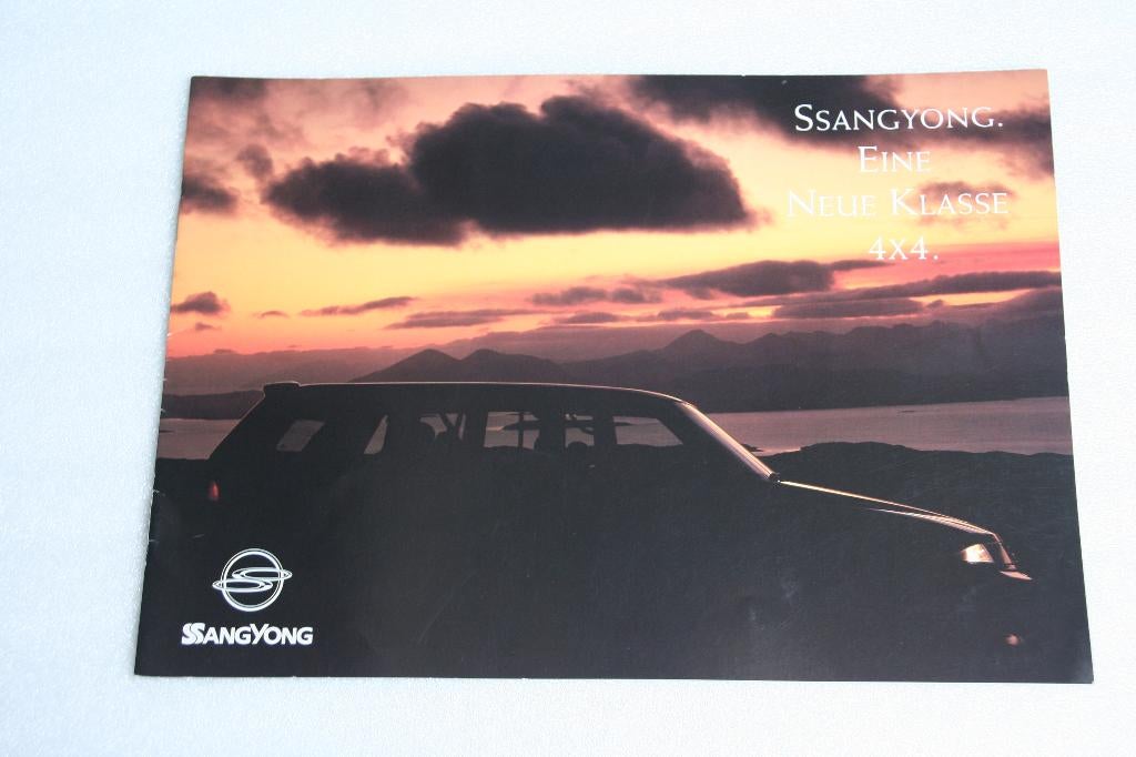 Folder SsangYong Musso (9), Ophalen of Verzenden, Nieuw, Overige merken