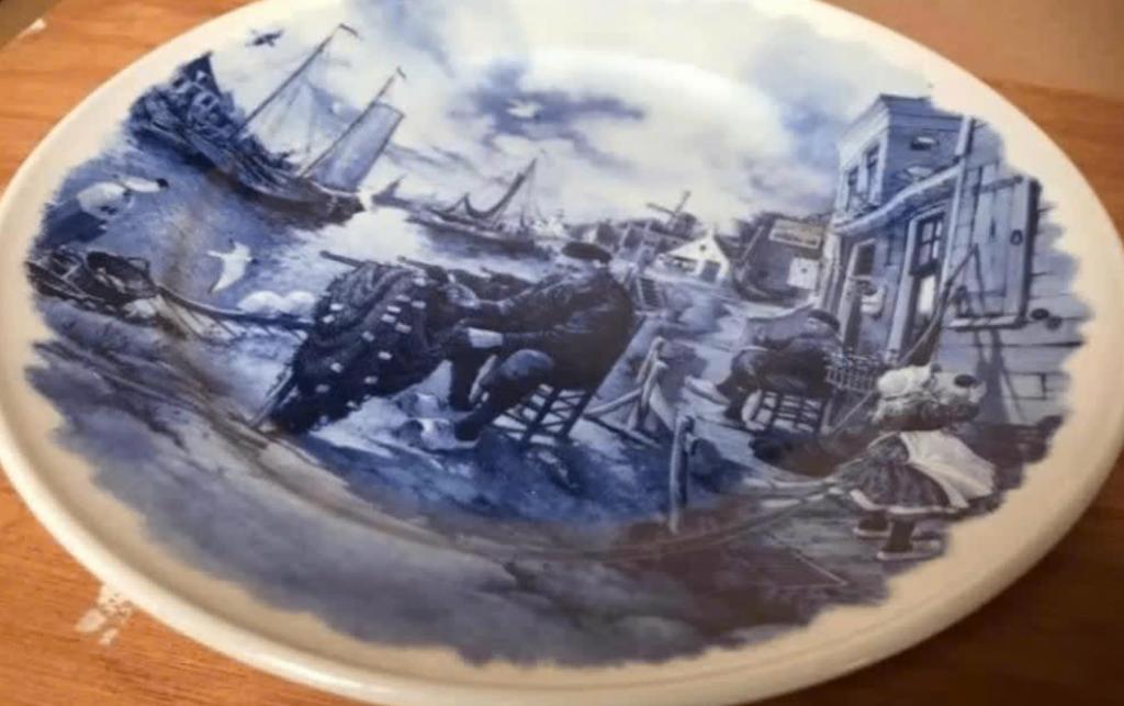Ter Steege Delfts Blauw Bord - Nettenmaker (19 cm), Ophalen of Verzenden