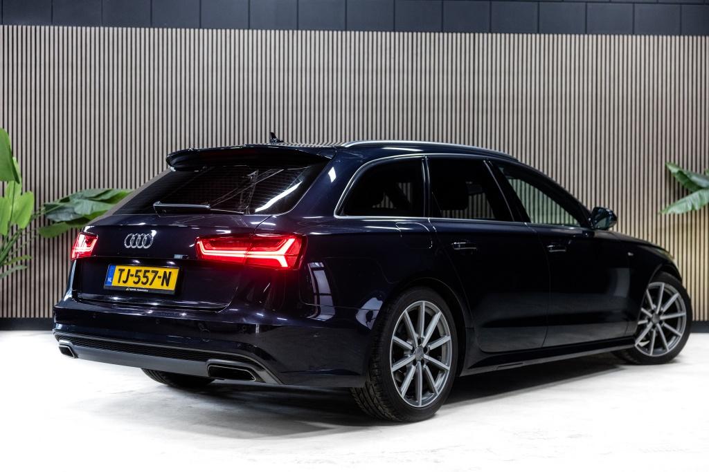 Audi A6 Avant 1.8 TFSI u. Adv. Sp. (bj 2018, automaat), 12 maanden, 4 cilinders, Blauw, Leder en Stof