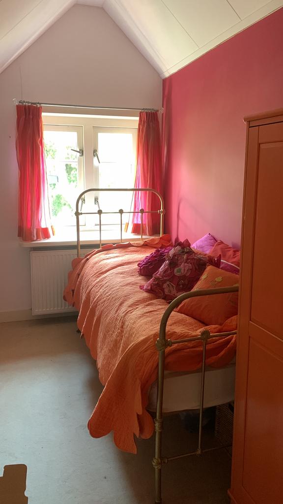 Tweepersoons oranje bedsprei (250x 275cm), Huis en Inrichting, Ophalen, Overige typen, Tweepersoons, Oranje