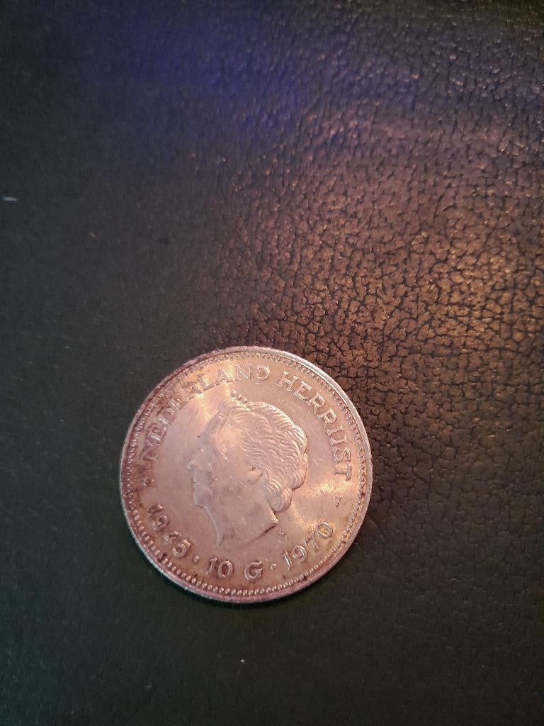 juliana zilveren tientje 1970, Postzegels en Munten, Munten | Nederland, Koningin Juliana, Zilver, Ophalen of Verzenden, Losse munt