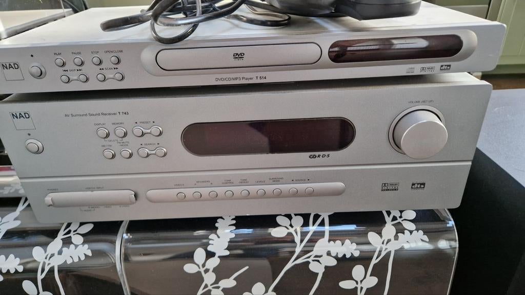 NAD Receiver, DVD-speler en Yamaha Subwoofer, Audio, Tv en Foto, Stereo-sets, Gebruikt, Dvd-speler, Overige merken, Ophalen of Verzenden