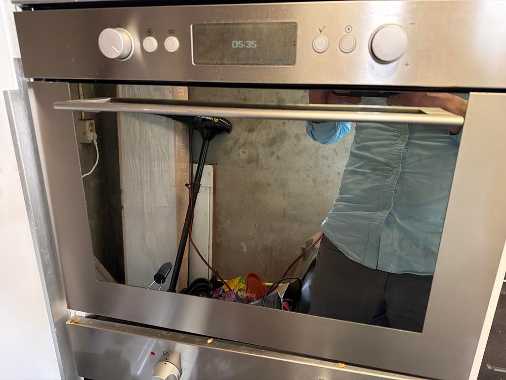 Whirlpool AMW 842 IX Combimagnetron - Inbouw, Ophalen, Combimagnetron, Gebruikt, 60 cm of meer