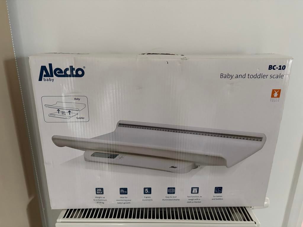 Alecto BC10 baby weegschaal zo goed als nieuw, Ophalen of Verzenden, Zo goed als nieuw