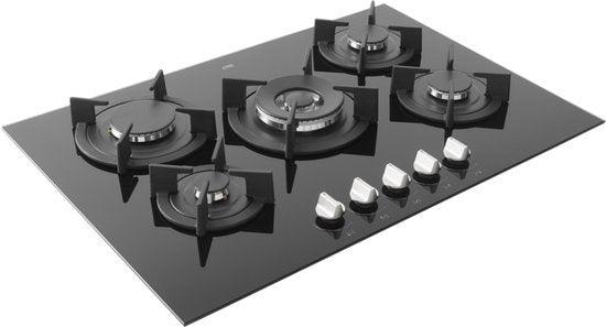 ETNA inbouw gaskookplaat KGG673ZTA - Zwart glas, Vissersweg 39 3921 DA Elst UT, Nieuw, Ophalen of Verzenden, Inbouw