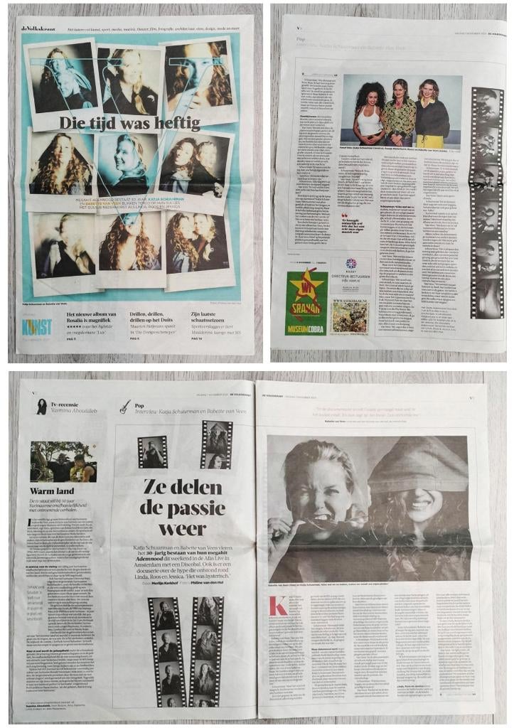 GTST - Linda Roos & Jessica 30 jaar Volkskrant Kunst bijlage, Verzenden, Zo goed als nieuw, Tv, Overige typen