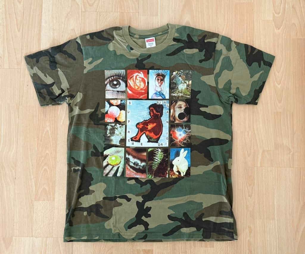 Supreme camo t-shirt | M, Kleding | Heren, Maat 48/50 (M), Ophalen of Verzenden, Zo goed als nieuw, Groen