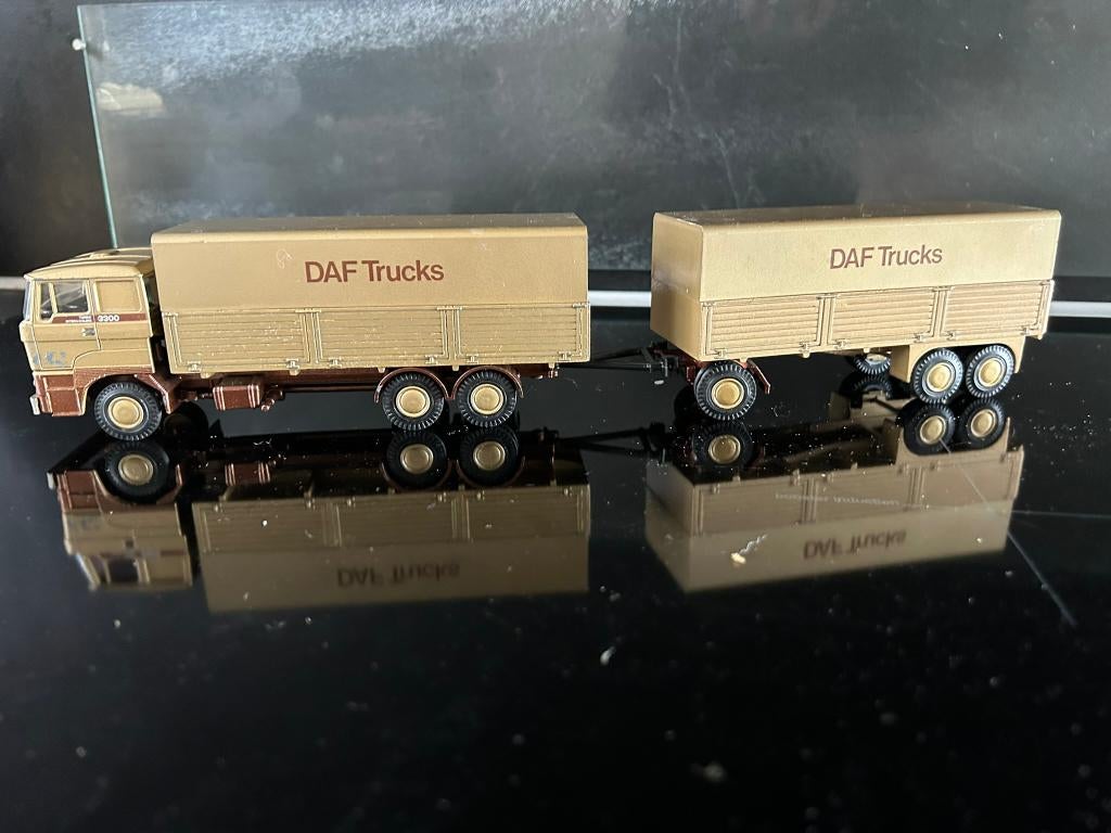 Lion Daf 3300 conventionele 6 assige demo combi in doos, Ophalen of Verzenden, Zo goed als nieuw, Bus of Vrachtwagen, Lion Toys