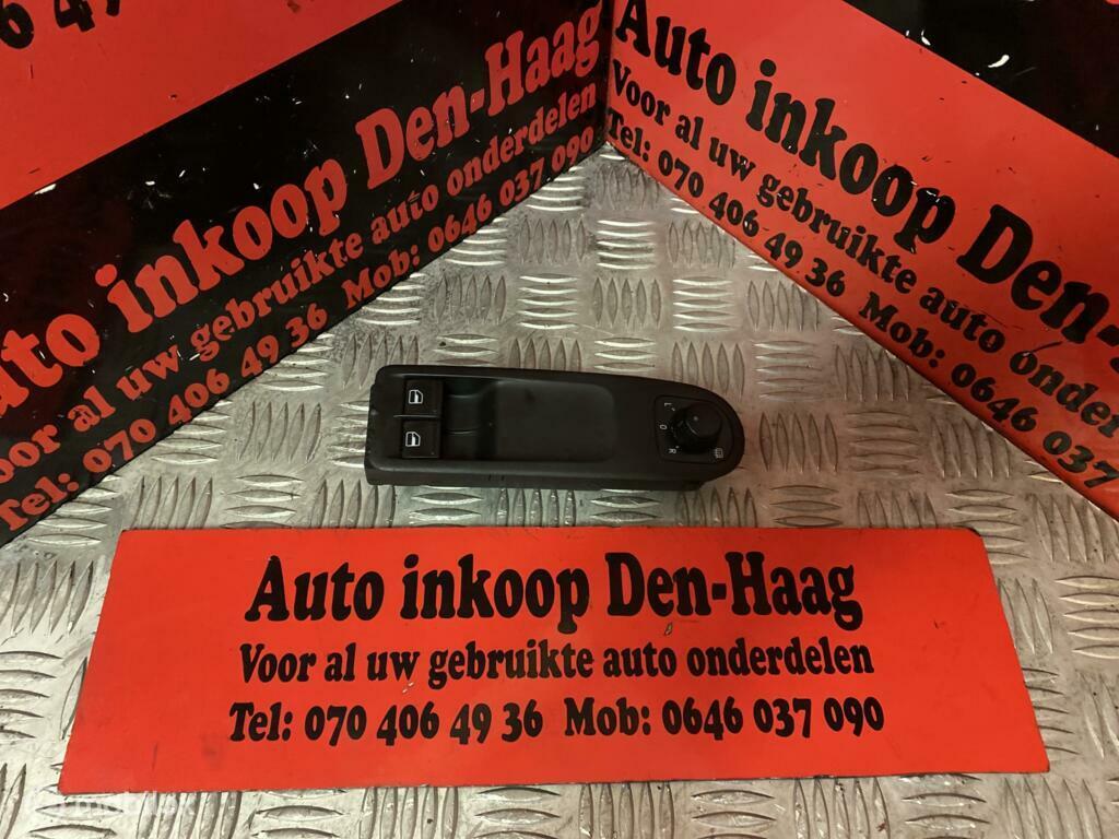 VW Golf 6 ('08-'13) Elec.Raamschakelaar Links 5K0867255, Gebruikt, Volkswagen, Ophalen of Verzenden, Volkswagen