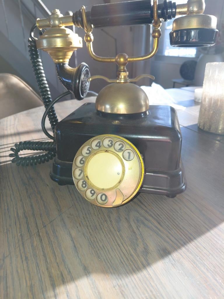Antieke Telefoon met Draaischijf, Ophalen of Verzenden