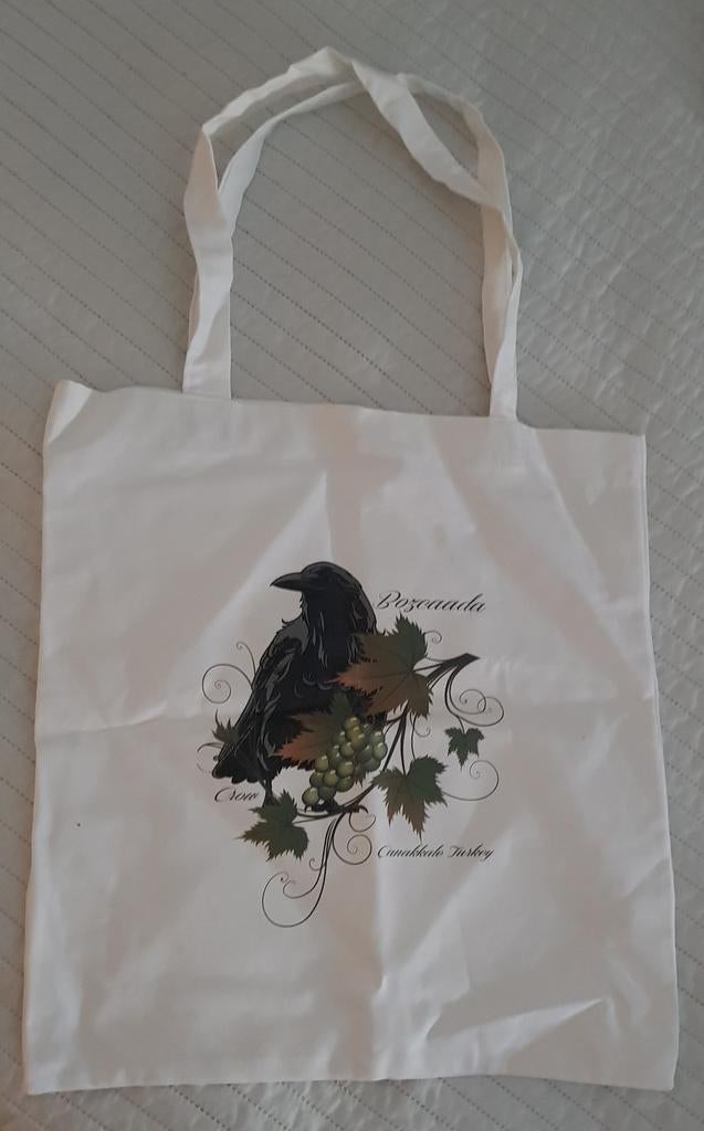 Shopper Turkije bozcaada tas tassen tasje duurzaam wijn, Verzenden, Nieuw, Beige, Shopper