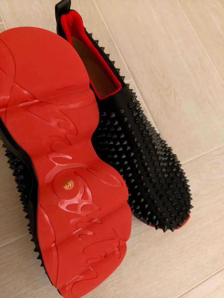 Christian Louboutin Spike Sock Maat 42 Nieuw Black Red, Kleding | Heren, Schoenen, Ophalen of Verzenden