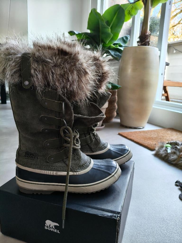 Sorel Winterboots dames maat 41 (valt als 40) ZGAN, Blauw, Snowboots, Zo goed als nieuw, Sorel
