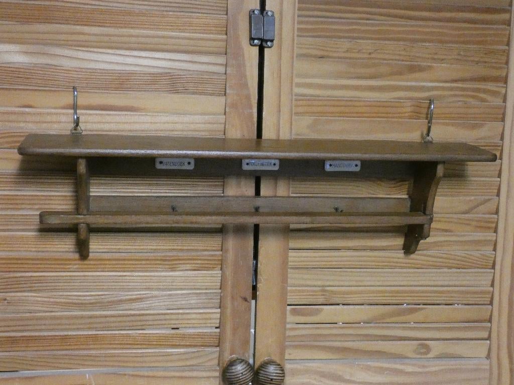 handdoekenrek/ keukenrek met naamplaatjes, Antiek en Kunst, Antiek | Keukenbenodigdheden, Ophalen of Verzenden