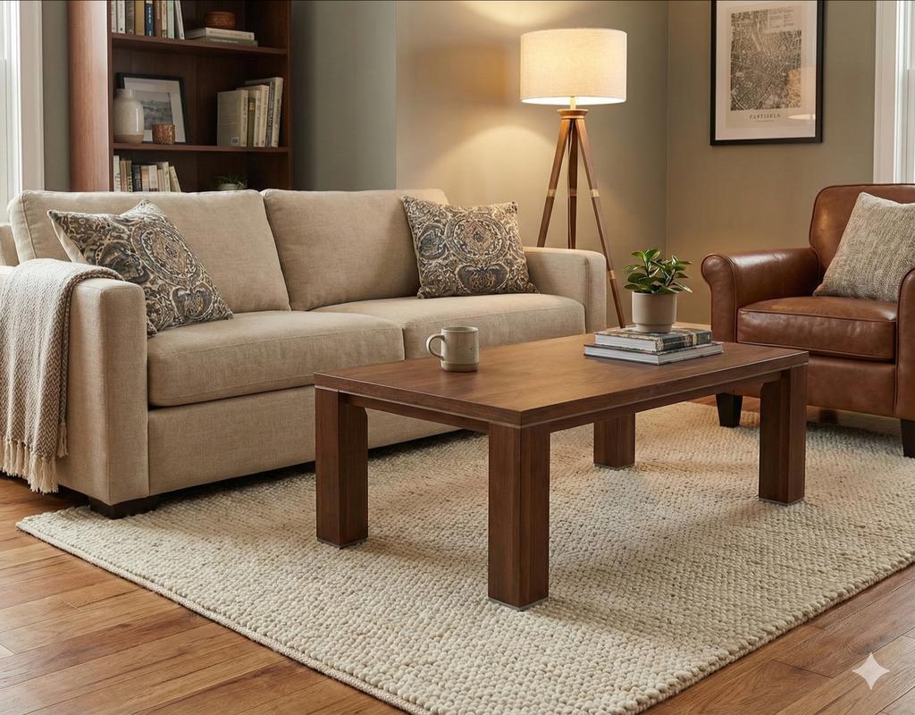 Luxe Salontafel van Kees Verhouden - Notenhout, Ophalen, Gebruikt, 100 tot 150 cm, 50 tot 100 cm