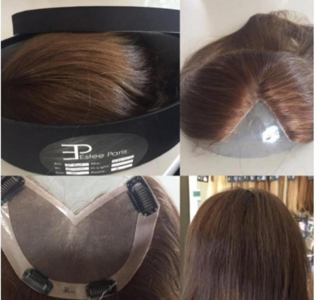 Estee Paris Echt Haar V-part, Ophalen of Verzenden, Zo goed als nieuw, Overige typen