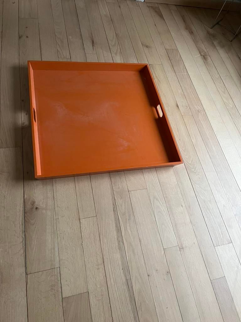 Dienblad van hout, Huis en Inrichting, Woonaccessoires | Dienbladen, Ophalen of Verzenden, Zo goed als nieuw, Rechthoekig, Hout