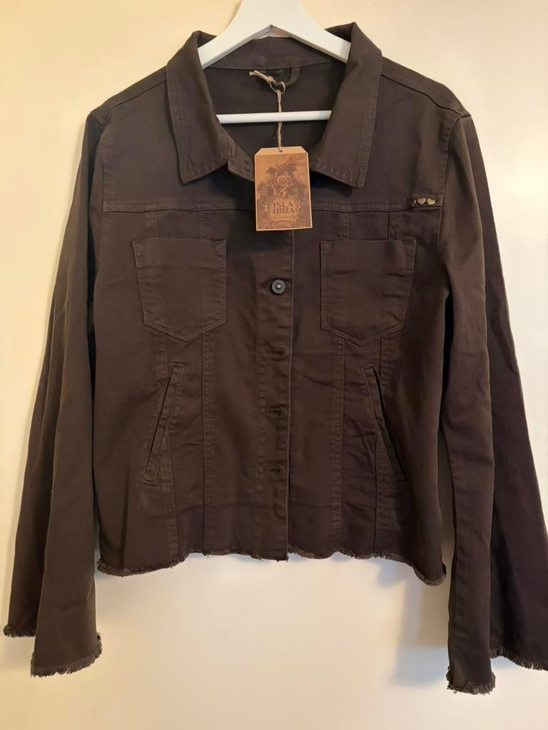 Isla Ibiza Bonita Denim Jacket Dark Brown xxl, Verzenden, Nieuw, Bruin, Jasje