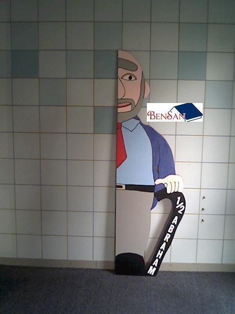 Halve abraham houten pop bensan enter, Ophalen, Zo goed als nieuw, Abraham of Sarah