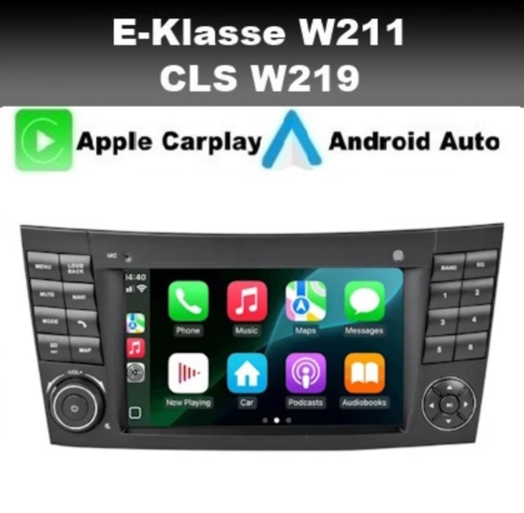 Mercedes EKlasse CLS W211 radio navigatie carplay android 14, Auto diversen, Autoradio's, Nieuw, Ophalen of Verzenden