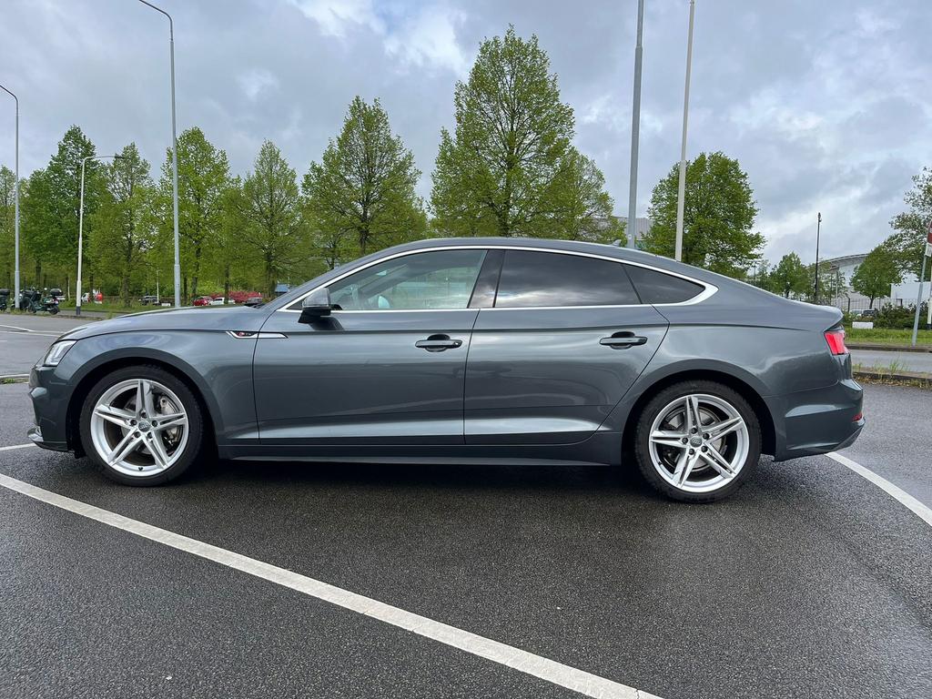 Audi A5 2.0 TDI 140KW Sportback AUT 2017 Daytona Grijs (NAP), Auto's, Audi, 23 km/l, Leder, Diesel, Particulier