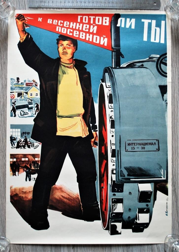 Vintage poster 1932 - Are you ready for the spring sowing?, Verzenden