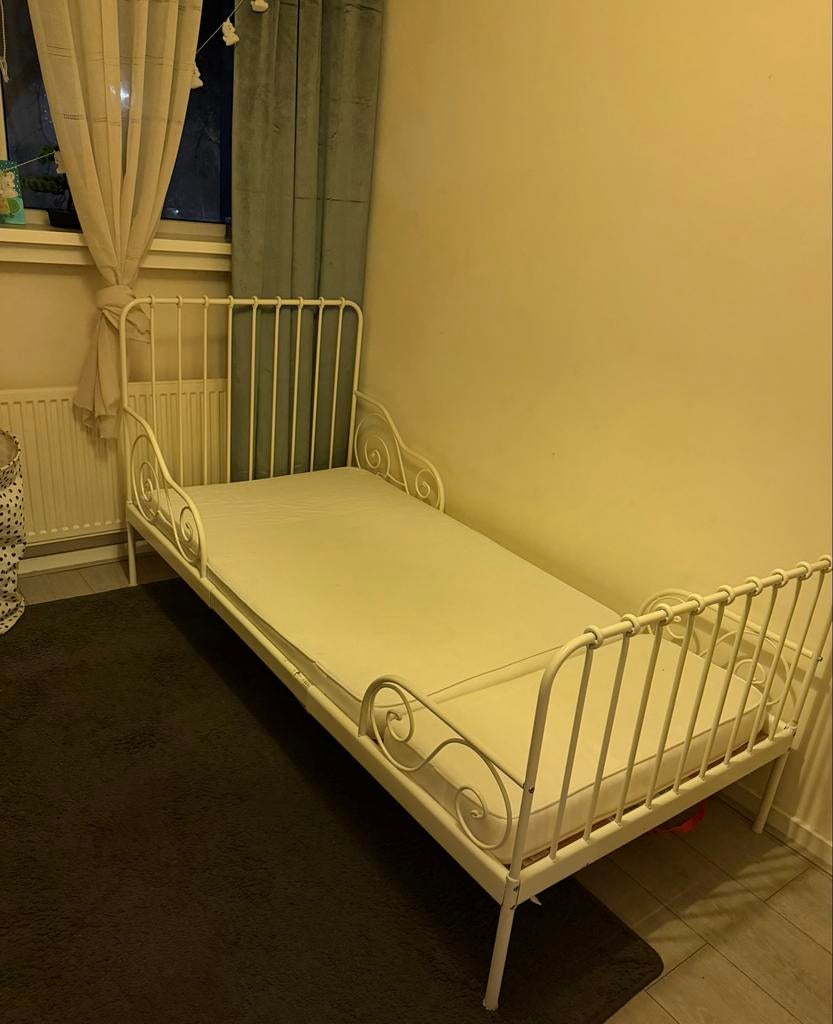 Ikea meegroeibed incl. matras met hoes, Kinderen en Baby's, Ophalen, Gebruikt, 70 tot 85 cm, Matras