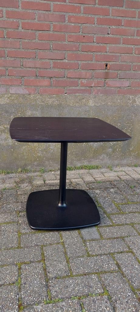 tafel stylus pedrali blad zwart hout 60x60 bijzettafel, Gebruikt, Vierkant, 55 tot 75 cm, Ophalen