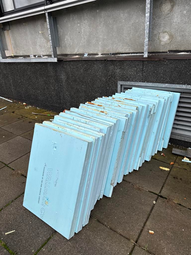 Gebruikte Roofmate WALLMATE isolatie 70mm - Circulair, Ophalen, Gebruikt, Hardschuim (Pir), 15 m² of meer