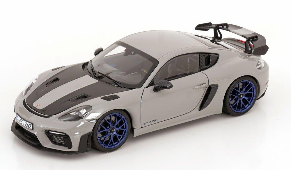 1:18 Porsche Cayman GT4 RS Weissach Pack - 2023 - Chalk Grey, Hobby en Vrije tijd, Modelauto's | 1:18, Auto, ., Nieuw, Norev