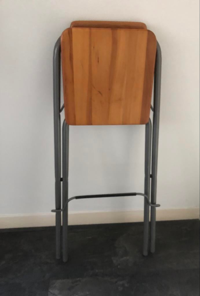 Barkruk inklapbaar., Huis en Inrichting, Barkrukken, 1 kruk, Ophalen of Verzenden, Zo goed als nieuw, 60 tot 90 cm