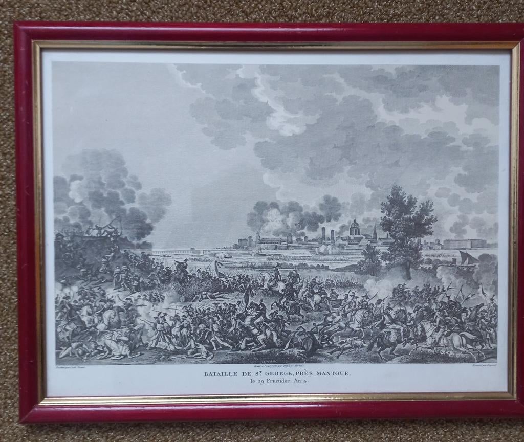 Slag bij San Giorgio di Mantova - Kunstafdruk, Ophalen of Verzenden