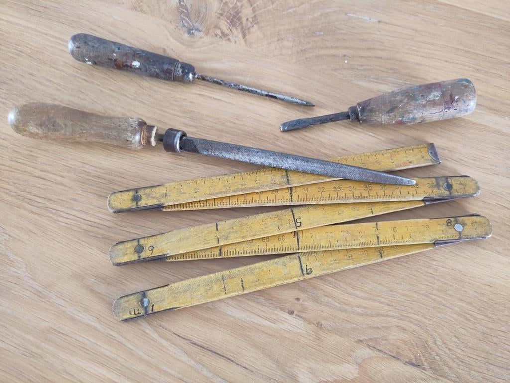 Set oud gereedschap, Antiek en Kunst, Ophalen of Verzenden