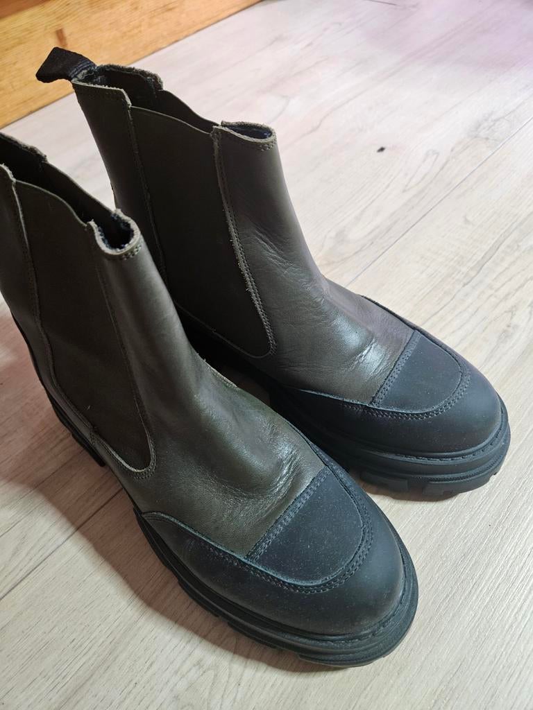 Lage laarzen, Summum, maat 40, Kleding | Dames, Schoenen, Ophalen of Verzenden, Zo goed als nieuw, Groen