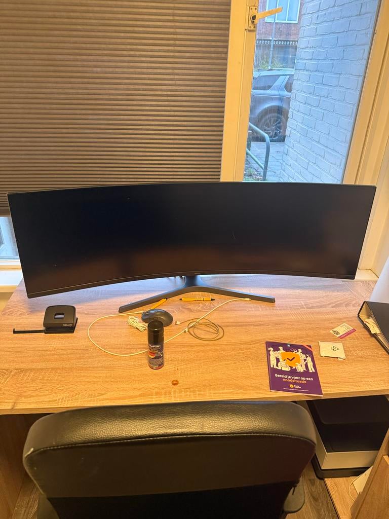 Samsung Odyssey G9 49” Ultrawide Curved Monitor –, Computers en Software, Monitoren, Zo goed als nieuw, 201 Hz of meer, DisplayPort